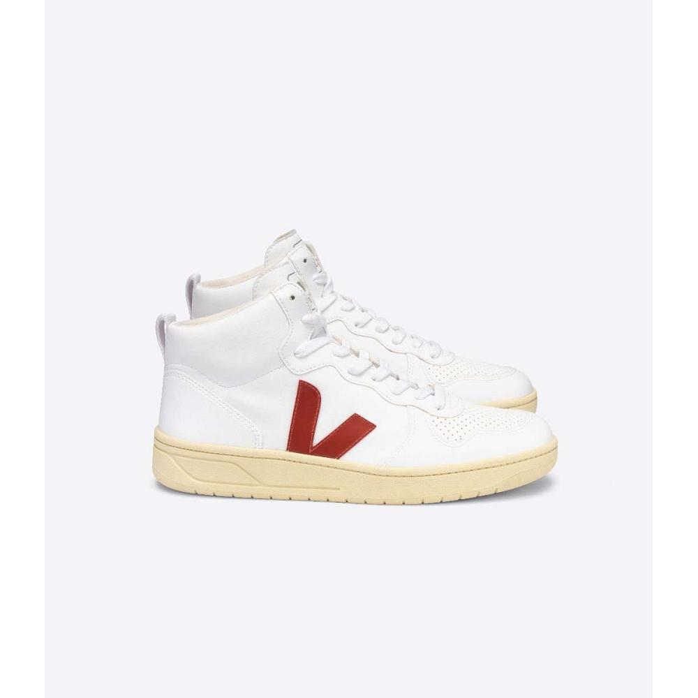 Veja V-10 CWL High Top Men\'s Shoes White | NZ 285FDN